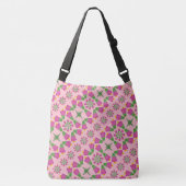 Retro Bell Flower Mandalas Pink Crossbody Bag Crossbody Tas (Voorkant)