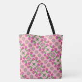 Retro Bell Flower Mandalas Pink Tas (2 maten) (Achterkant)