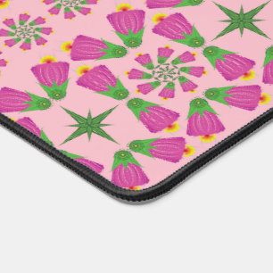 Retro Bell Flower Mandalas Roze Bureaumat