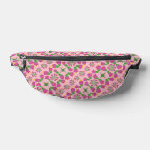 Retro Bell Flower Mandalas Roze Fanny Pack Heuptasje (Liggend)