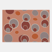 Retro bellenpatroon inpakpapier vel (Voorkant 2)