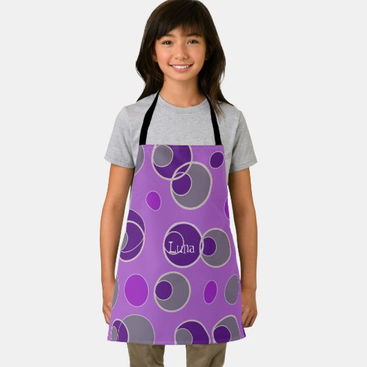 Retro bellenpatroon schort (Insitu)