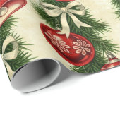  Retro Bells & Baubles Cadeaupapier (Rol Hoek)