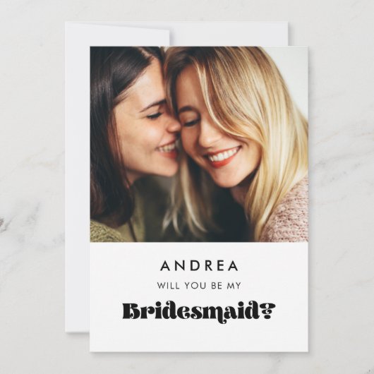  retro... ben je mijn bruidsfoto kaart (Voorkant)