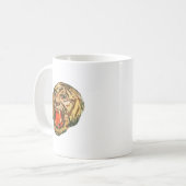 Retro Bengal Tiger Koffiemok (Voorkant links)