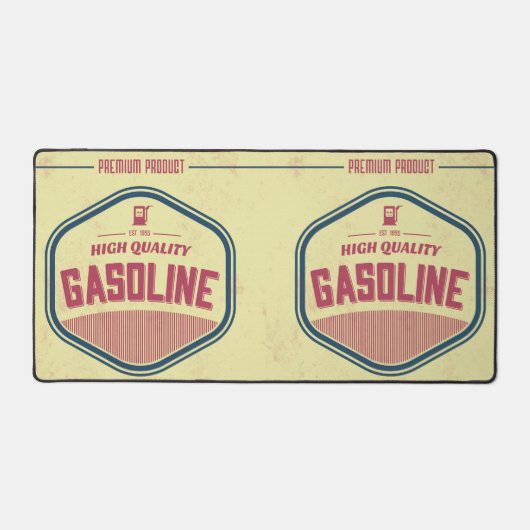 Retro Benzine Label Bureaumat (Voorkant)