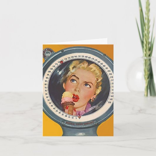 Retro Bereikte Kaart van het Gewicht van (Voorkant)