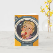 Retro Bereikte Kaart van het Gewicht van (Gele Bloem)