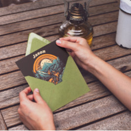 Retro Berg Avontuur Fietstocht Leven, op maat gema Kaart