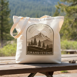 Retro Berg Familievakantie Bruin ID1136 Tote Bag