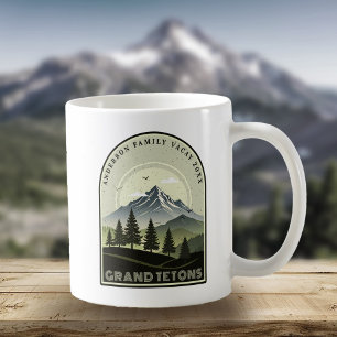 Retro Berg Familievakantie Groen ID1136 Koffiemok