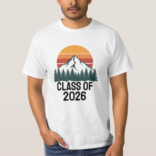 Retro Bergavontuur Piek  T-shirt (Voorkant)