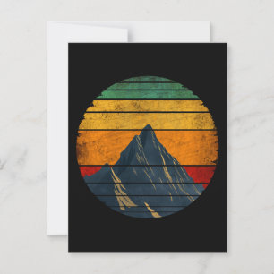 Retro bergbeklimmen en wandelen bergbeklimmer briefkaart