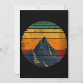  Retro Bergbeklimming Wandelaar Kaart (Voorkant)