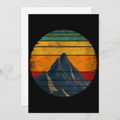  Retro Bergbeklimming Wandelaar Kaart (Voorkant / Achterkant)