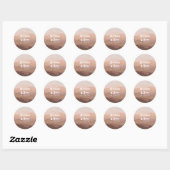 Retro-bergen en Forest Dusty Pink Wedding Ronde Sticker (Vel)