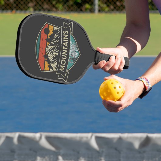 Retro bergen en wandelen pickleball paddle (Insitu)
