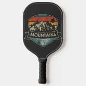Retro bergen en wandelen pickleball paddle (Achterkant)