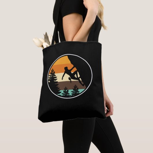 Retro  bergklimmer tote bag (Dichtbij)