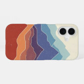 Retro Berglagen iPhone 16 Hoesje (Achterkant horizontaal)