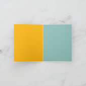 Retro berglandschap "Wees gelukkig" Notitiekaartje (Binnen)