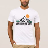 Retro Berkshire East Ski Mountain Sunset T-shirt (Voorkant)