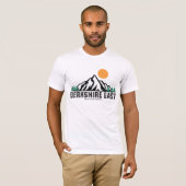 Retro Berkshire East Ski Mountain Sunset T-shirt (Voorkant volledig)