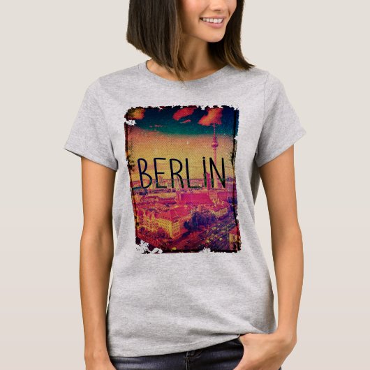  Retro Berlin T-shirt (Voorkant)