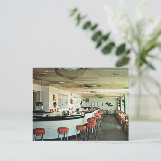 Retro Bermuda Kamer Bar Briefkaart (Staand voorkant)