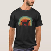 Retro Bernedole  Rainbow Dog Mannen Vrouwen T-shirt (Voorkant)