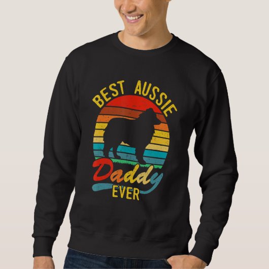 Retro Best Aussie Papa Ever Australian Sh Trui (Voorkant)