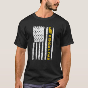 Retro Best Bengal Cat Dad Oost-Daddies T-shirt