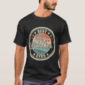 Retro Best Big Brother Ever Big Brother T-shirt (Voorkant)