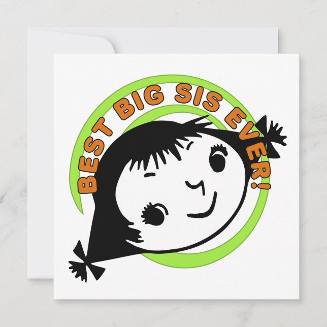 Retro Best Big Sis Ever (Voorkant)