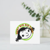 Retro Best Big Sis Ever Briefkaart (Staand voorkant)