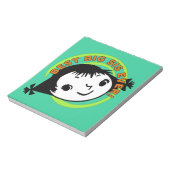 Retro Best Big Sis Ever Notitieblok (Linkerzijde)