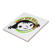 Retro Best Big Sis Ever Tegeltje (Zijkant)