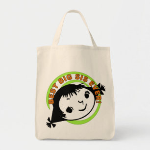 Retro Best Big Sis Ever Tote Bag