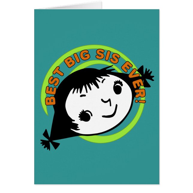 Retro Best Big Sister Ever (Voorkant)