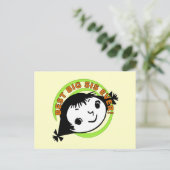 Retro Best Big Sister Ever Briefkaart (Staand voorkant)