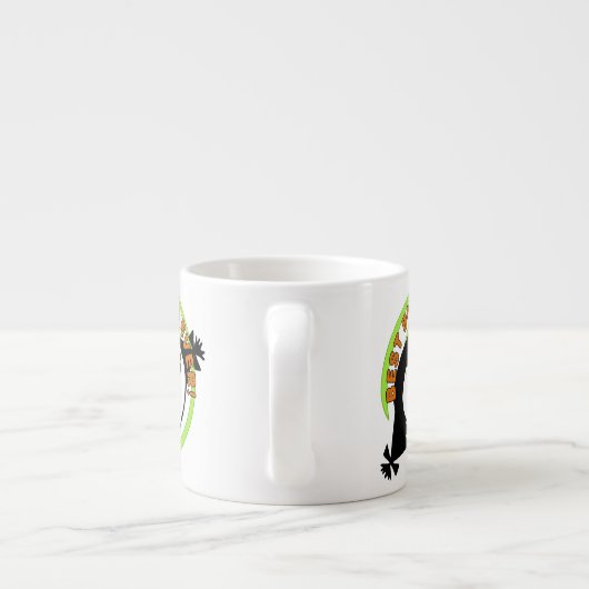 Retro Best Big Sister Ever Espresso Kop (Achterkant)