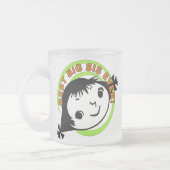 Retro Best Big Sister Ever Matglas Koffiemok (Links)