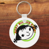 Retro Best Big Sister Ever Sleutelhanger (Voorkant)