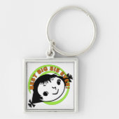 Retro Best Big Sister Ever Sleutelhanger (Voorkant)