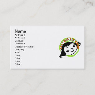Retro Best Big Sister Ever Visitekaartje