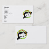 Retro Best Big Sister Ever Visitekaartje (Voorkant / Achterkant)