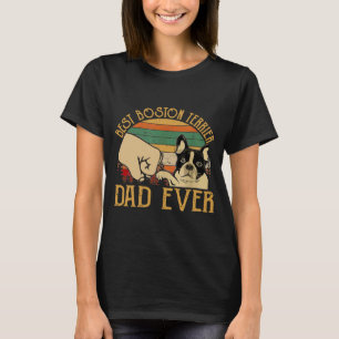 Retro Best Boston Terrier Dad ooit T-shirt