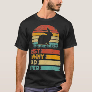 Retro  Best Bunny Dad Ever's Animals Lover T-shirt