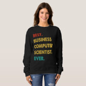 Retro Best Business Computer Scientist Ever Trui (Voorkant volledig)