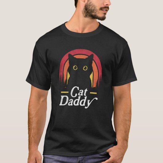 Retro Best Cat Dad Ever Father's Day 2023 Cat Dadd T-shirt (Voorkant)